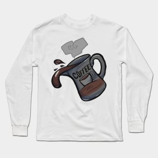 Creepy Coffee Love Long Sleeve T-Shirt